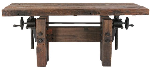 Home Trends & Design Eiffel Natural Adjustable Office Desk-1