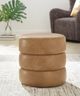 Signature Design by Ashley® Ummi Caramel Swivel Accent Ottoman-1