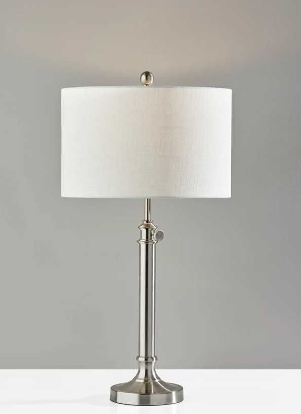 Adesso® Barton Brushed Steel Table Lamp-1