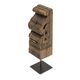 A & B Home Brown 4" Toda-0