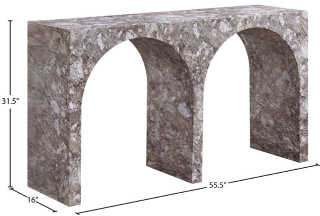 Meridian Furniture Faenza Brown Console Table-4