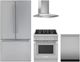 Thermador® 4 Piece Stainless Steel Gas Kitchen Package-0