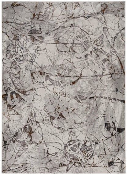 KAS Rugs Inspire Ivory/Gray Escape 5'x8' Area Rug-0