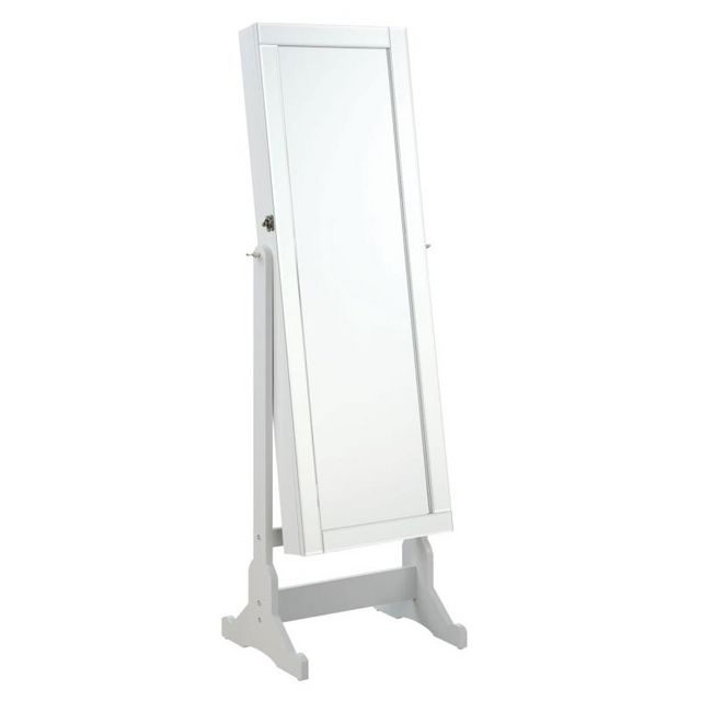 Coaster® Yvonne Dove Grey Storage Jewelry Cheval Mirror