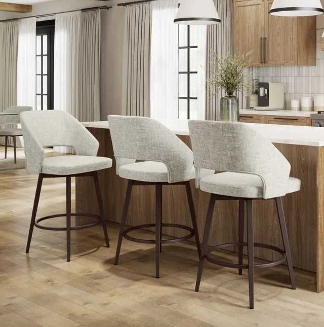 Amisco Customizable Lorna Swivel Bar Stool-1