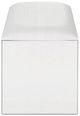 ACME Furniture Nysa Ivory/Mirrored Vanity Stool-3