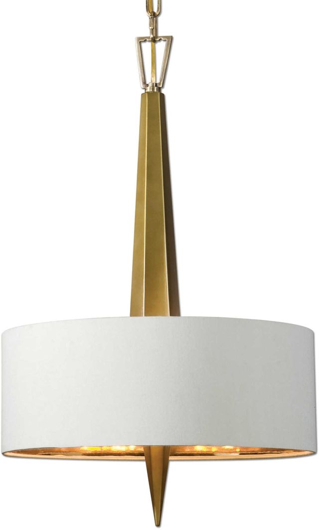 Uttermost by Carolyn Kinder Obeliska Gold 3 Light Chandelier-0