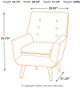Signature Design by Ashley® Zossen Ivory Accent Chair-2