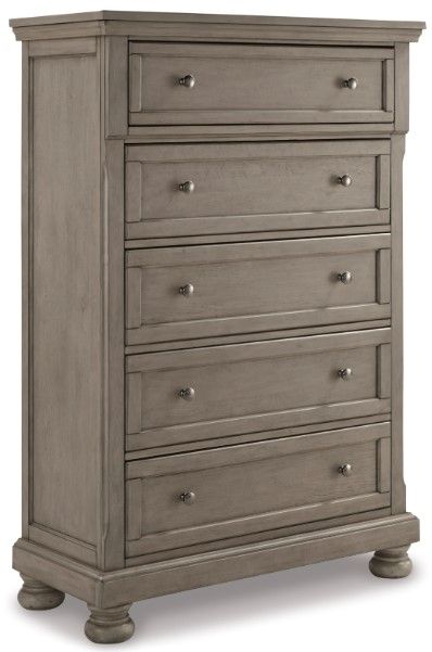 Signature Design by Ashley® Lettner 4-Piece Light Gray King Panel Bed Set-3