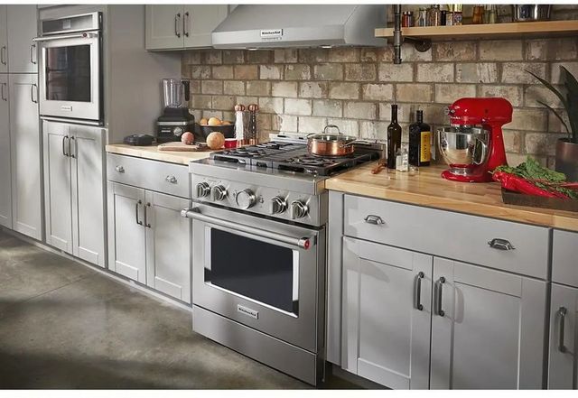 KitchenAid® 30" Stainless Steel Pro Style Gas Range-5