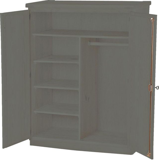 Crate Designs™ Furniture Graphite Small Combo Armoire-0