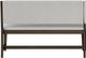 Bernards Dorval Brown/Gray Bench with Back-1