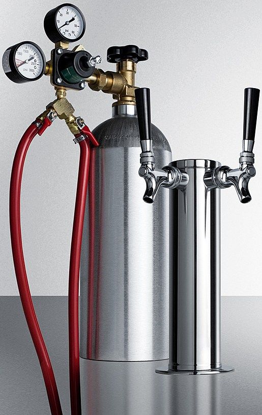 Summit® Stainless Steel Commercial Dual Kombucha Dispensing Tap Kit-0