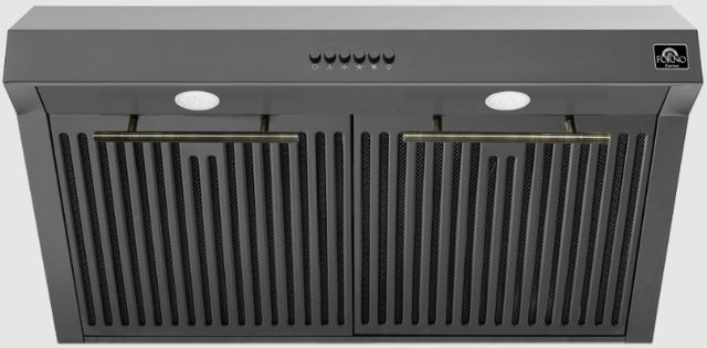 FORNO® Bari Espresso 30" Black Under Cabinet Range Hood -0
