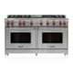 Wolf® 60" Stainless Steel Pro Style Natural Gas Range-0