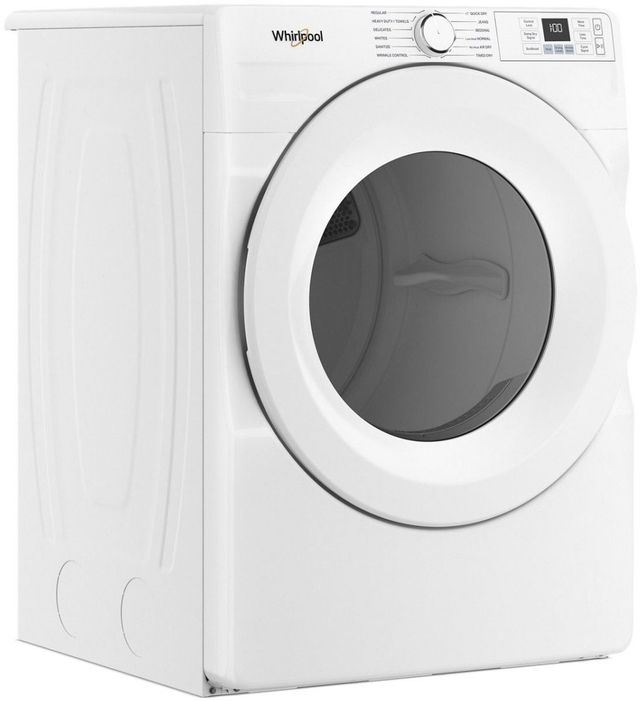 Whirlpool® 7.4 Cu. Ft. White Front Load Gas Dryer Quick Dry Cycle-2