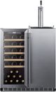 Summit® 30" Stainless Steel Kegerator and Wine Cooler-3