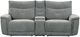 Homelegance® Tesoro Dark Gray Double Power Reclining Loveseat with Center Console and Power Headrests-2