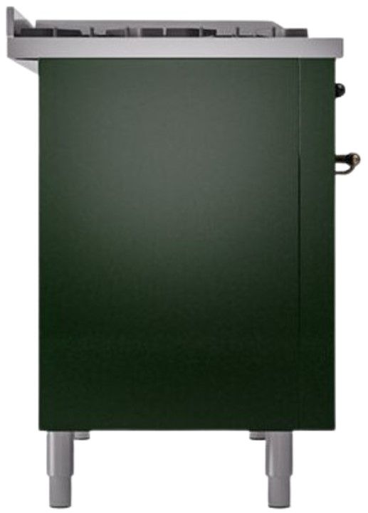 Ilve® Nostalgie II Series 48" Emerald Green Pro Style Dual Fuel Range-1