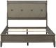 Homelegance® Cotterill Gray Queen Upholstered Panel Bed-4