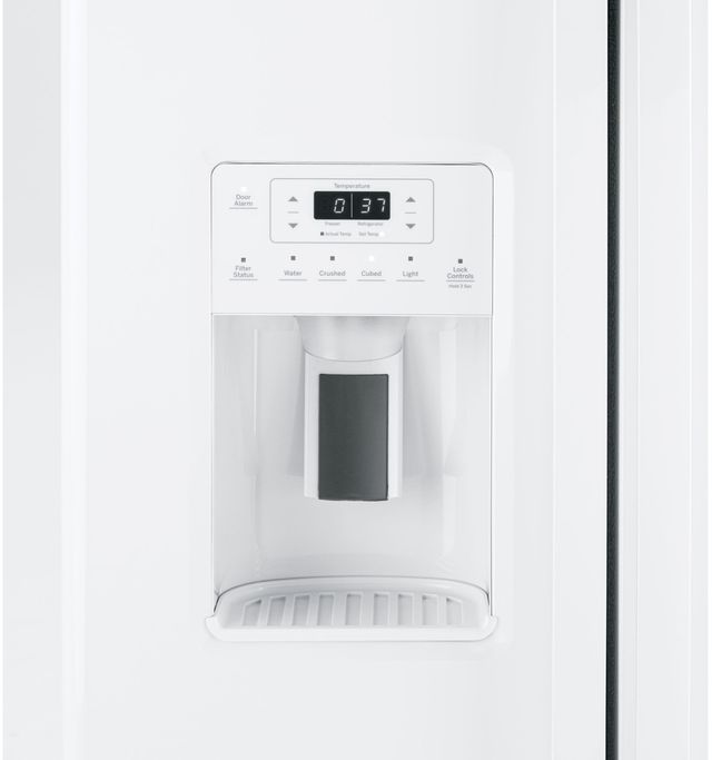 GE® 36 in. 25.3 Cu. Ft. White Side-by-Side Refrigerator-6