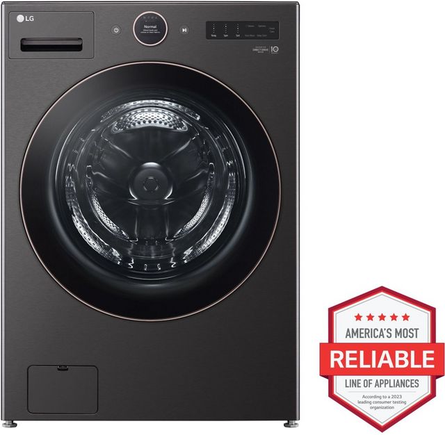 LG 7.4 Cu. Ft. Black Steel Front Load Electric Dryer-1