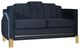 New Classic® Home Furnishings Empire Midnight Black Loveseat-0