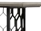 Armen Living Solange Medium Gray Rectangular Dining Table with Black Base -3
