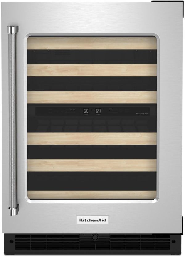 KitchenAid® 24" Stainless Steel Wine Cooler-0