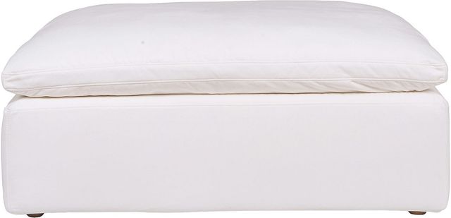 Moe's Home Collection Clay Cream White Ottoman-1