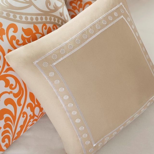 Olliix by Intelligent Design Senna Orange King/California King Comforter Set-2