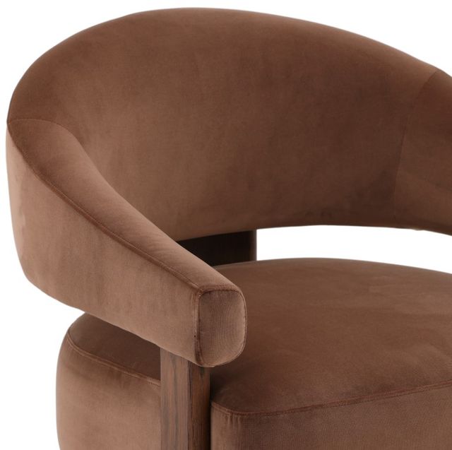 Dovetail Furniture Averie Brown/Hudson Chocolate Occasional Chair-4