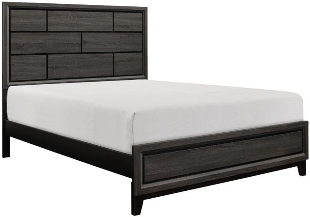 Mazin Furniture Davi Gray Full Panel Bed-0