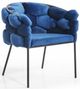 VIG Furniture Modrest Debra Black/Blue Dining Chair-0