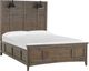 Magnussen Home® Bay Creek Toasted Nutmeg Complete Queen Lamp Panel Bed-0