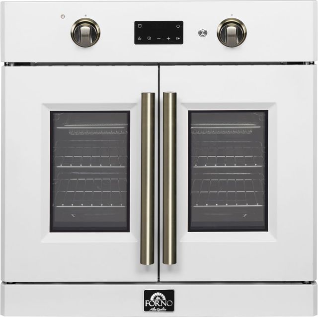 FORNO® Asti Alta Qualita 30" White Single Electric Wall Oven -0