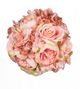 A & B Home Peach 10" Peony, Hydrangea and Rose Ball-0