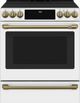 Café™ Brushed Brass Front Control Induction Knobs and Handle Kit-2