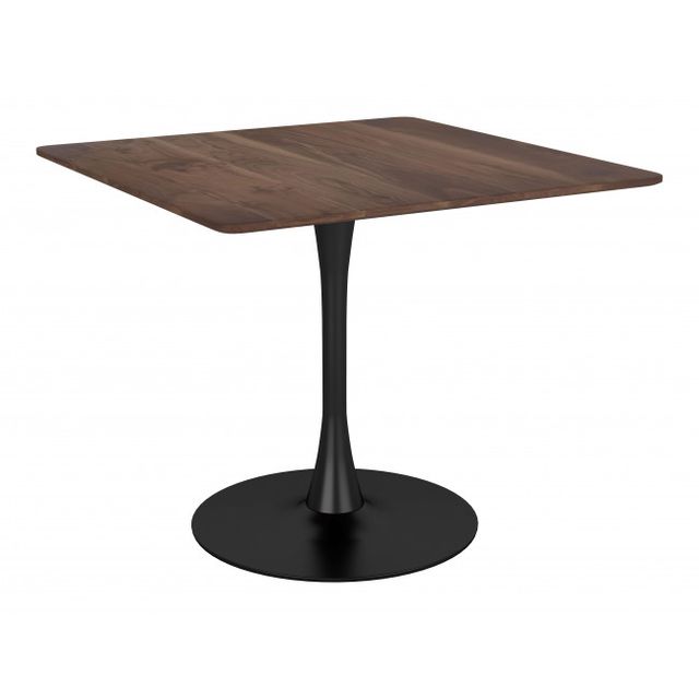 Zuo® Modern Molly Brown Dining Table with Black Base-0