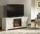 Signature Design by Ashley® Bellaby Whitewash 63" TV Stand with Electric Fireplace-4