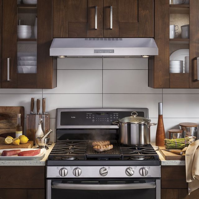 GE Profile™ 30" Stainless Steel Under Cabinet Range Hood-1