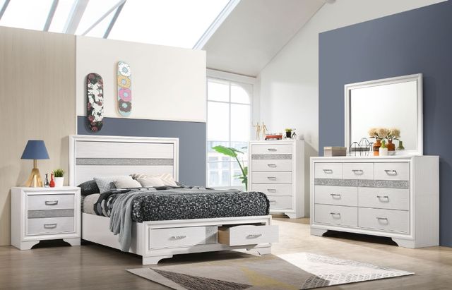 Coaster® Miranda 5-Piece White Full Storage Bedroom Set-1