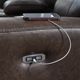 Signature Design by Ashley® Beadel Smoke Power Reclining Sofa with Adjustable Headrest-3