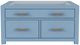 Riverside Furniture Rosalie Cabana Blue Collectors Cocktail Table-2