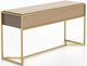 Canadel Customizable Modern Pecan Washed Buffet with Gold Frame -2