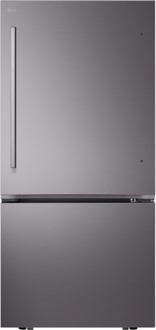 LG 33” 25.5 Cu. Ft. Black Stainless Steel Bottom Freezer Refrigerator-0