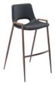 Zuo® Desi Black Set of 2 Bar Chairs-0