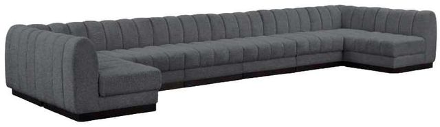 Meridian Furniture Quinn 8-Piece Gray Sectional-0
