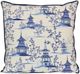 Stylecraft Beige/Blue Square Designer Pillow-0