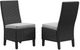 Signature Design by Ashley® Beachcroft 2-Piece Black/Light Gray Fabri/Resin Outdoor Dining Arm Chair with Cushion-0